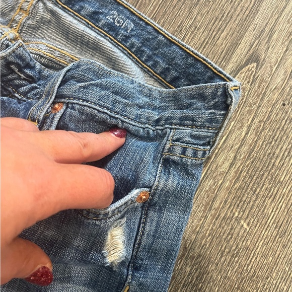 J. Crew Vintage Matchstick Jeans Pockets Distressed Denim Medium Wash Size 26R - Picture 4 of 14